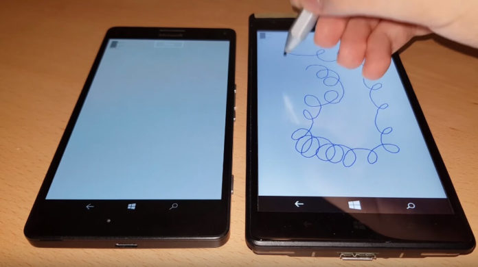 Unreleased Lumia with Surface Pen